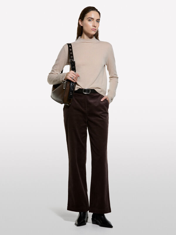 Dolcevita con doppia costina - maglie collo alto da donna | Sisley