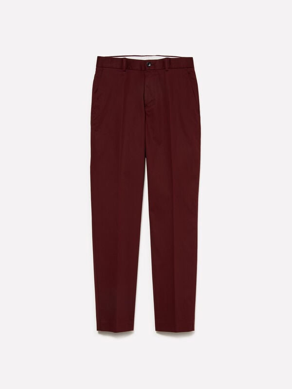 Pantaloni slim comfort fit bordeaux Pantaloni slim comfort fit bordeaux - pantaloni slim da uomo | Sisley