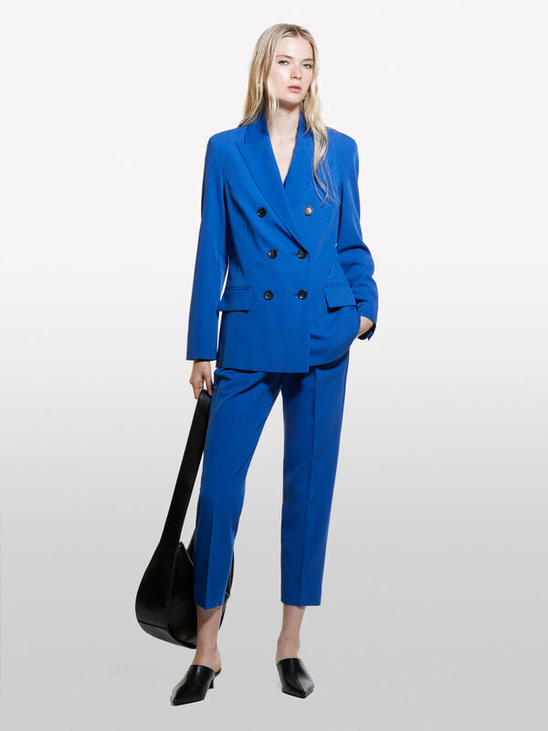 Blazer doppiopetto blu - blazer da donna | Sisley