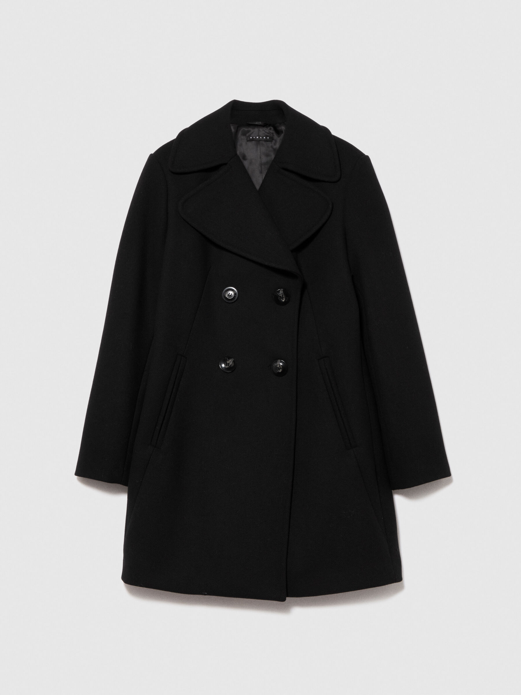 Cappotto corto donna nero sale