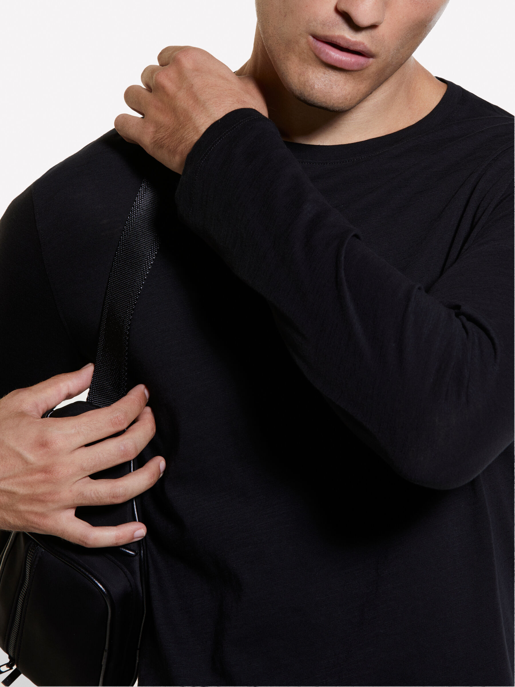 T shirt a Manica Lunga Uomo magliette firmate Sisley