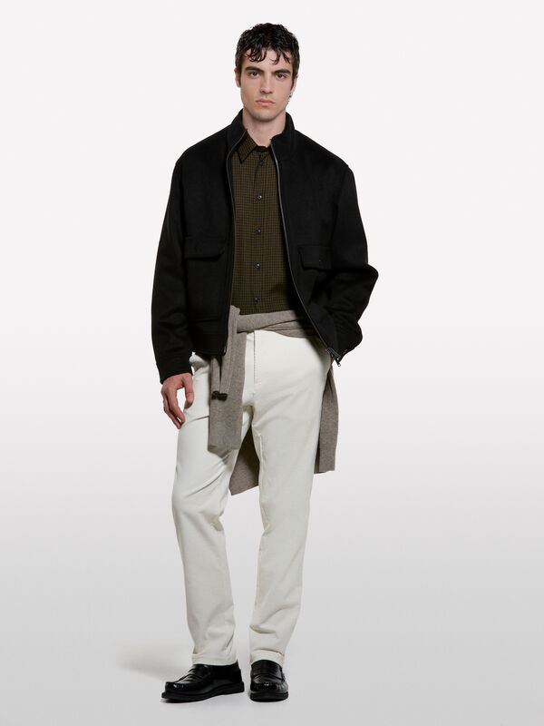 Chino in velluto a costine - pantaloni chino da uomo | Sisley