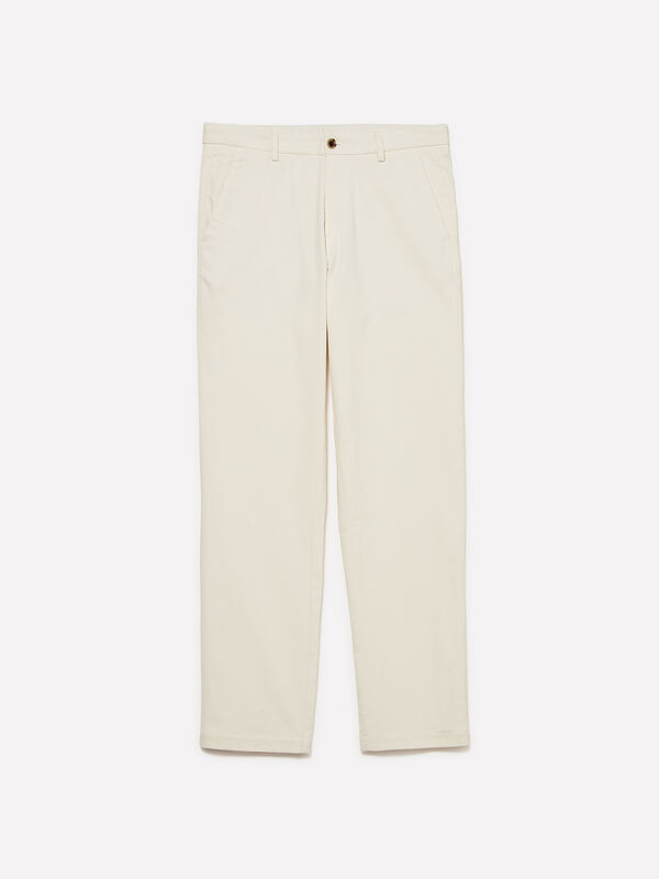 Chino in velluto a costine - pantaloni chino da uomo | Sisley
