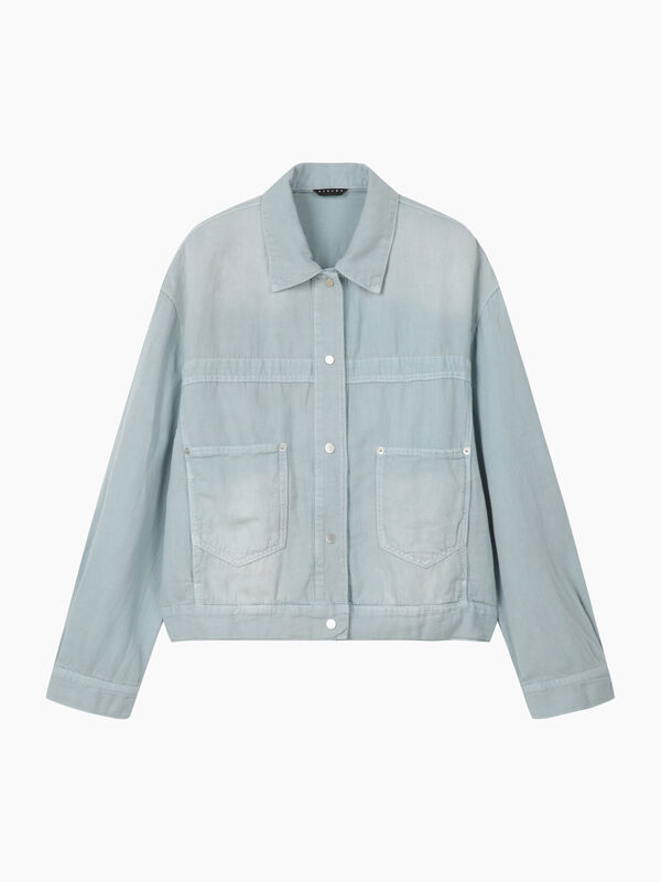 Giubbotto in denim chiaro effetto vintage - sisley k giacche e giubbotti | Sisley K
