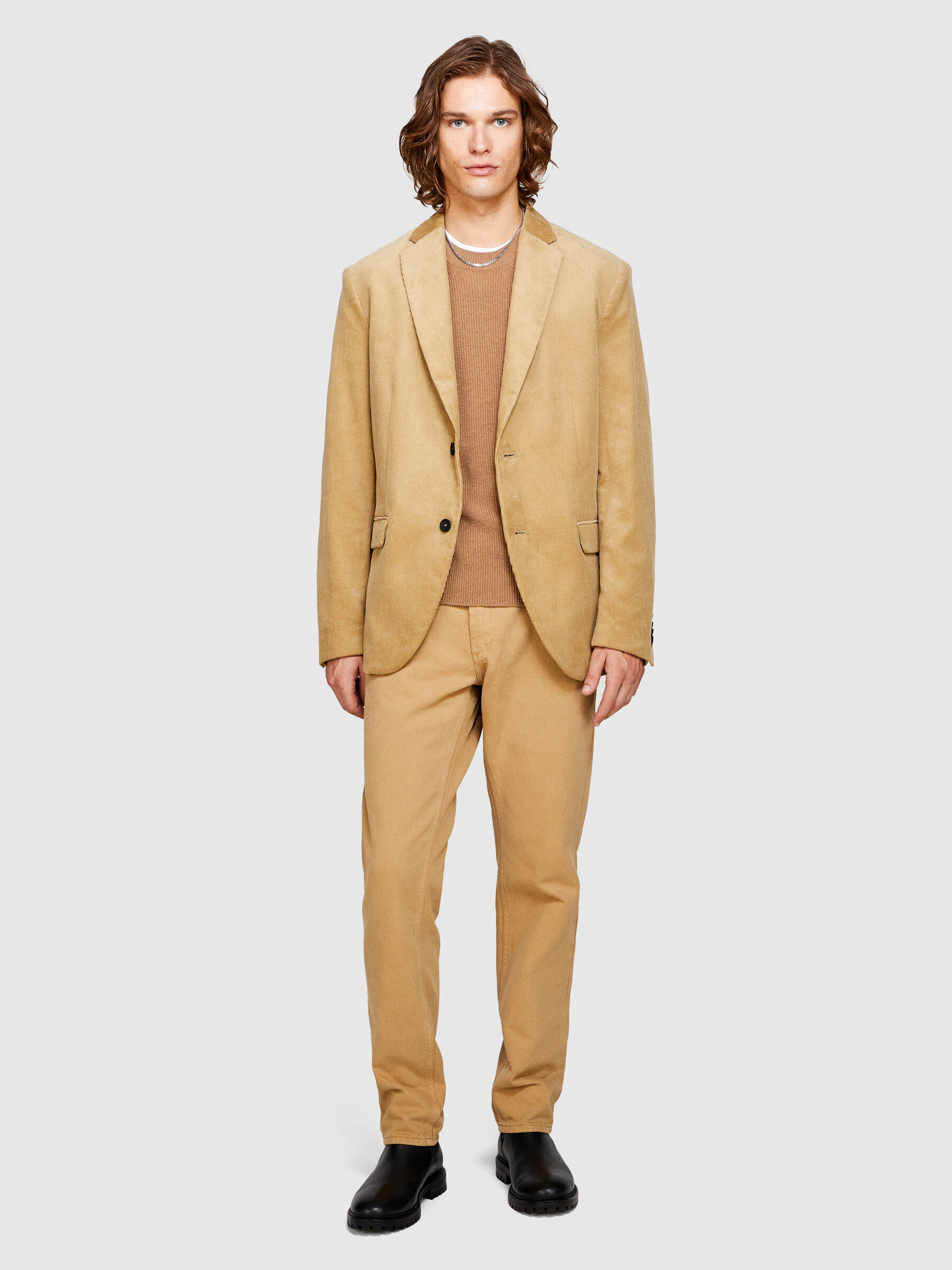 Pantaloni Stockholm in denim color Cammello Uomo Sisley