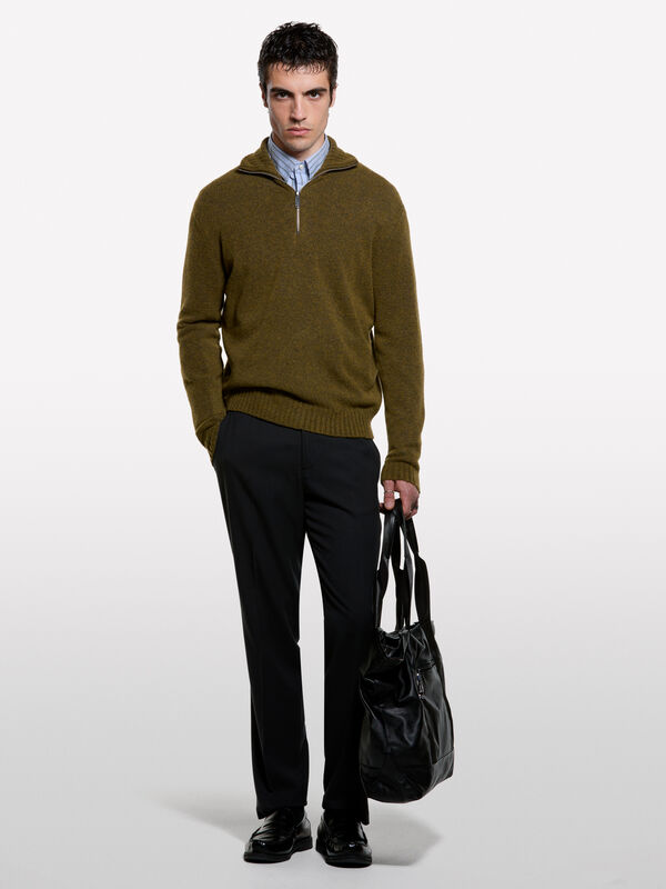 Chino formali slim comfort fit - pantaloni chino da uomo | Sisley