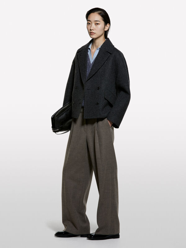 Cappotto corto doppiopetto - Cappotti | Sisley K