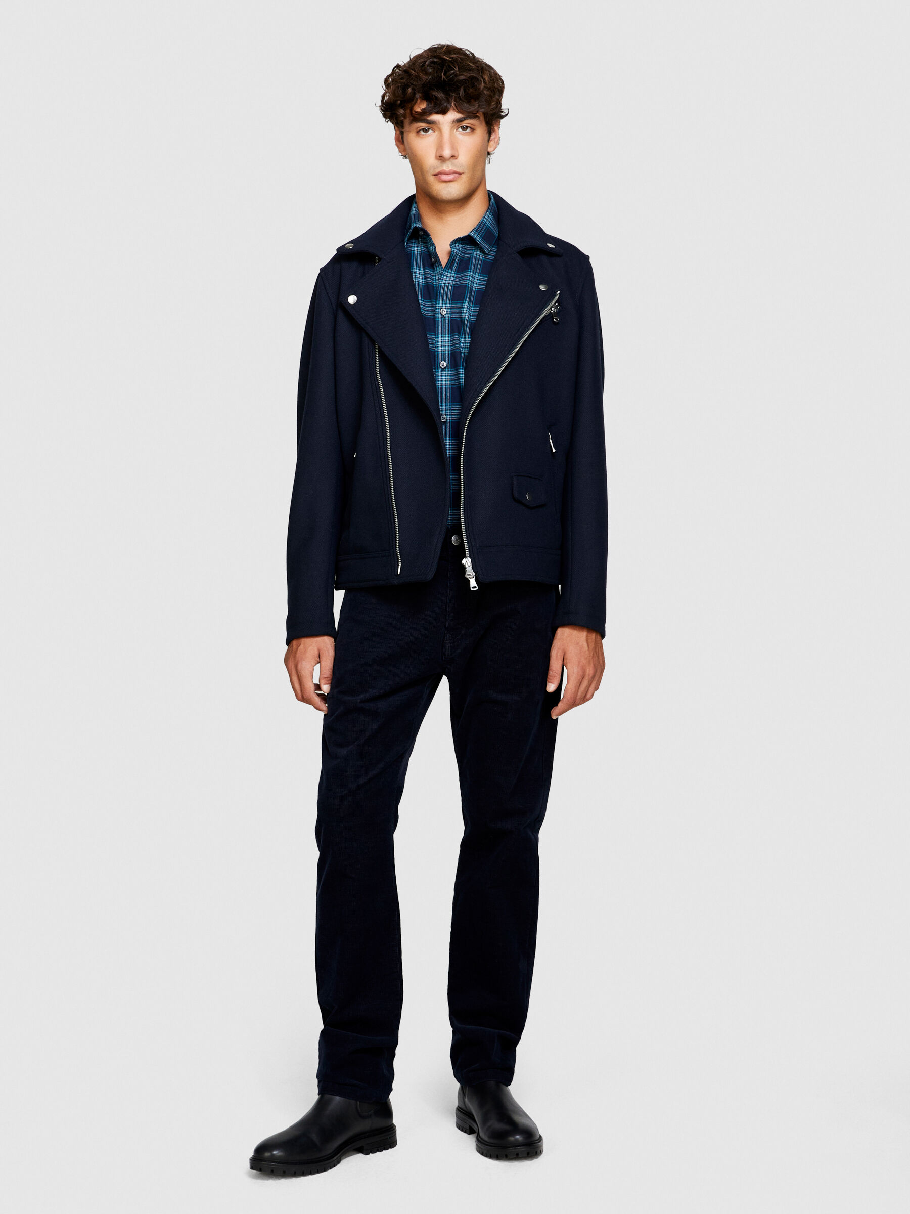 Pantaloni in velluto Blu Scuro Uomo Sisley