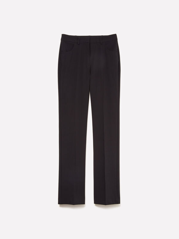 Pantaloni dritti neri - pantaloni regular da donna | Sisley