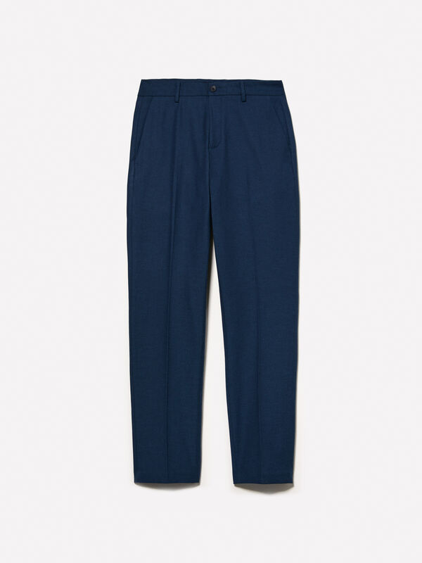 Pantaloni blu scuro slim comfort fit - pantaloni slim da uomo | Sisley