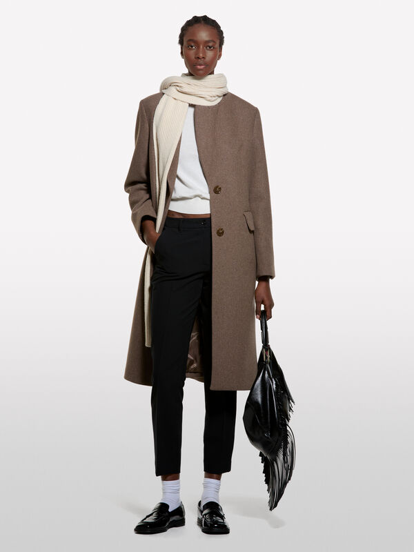 Pantaloni neri a sigaretta - pantaloni skinny da donna | Sisley