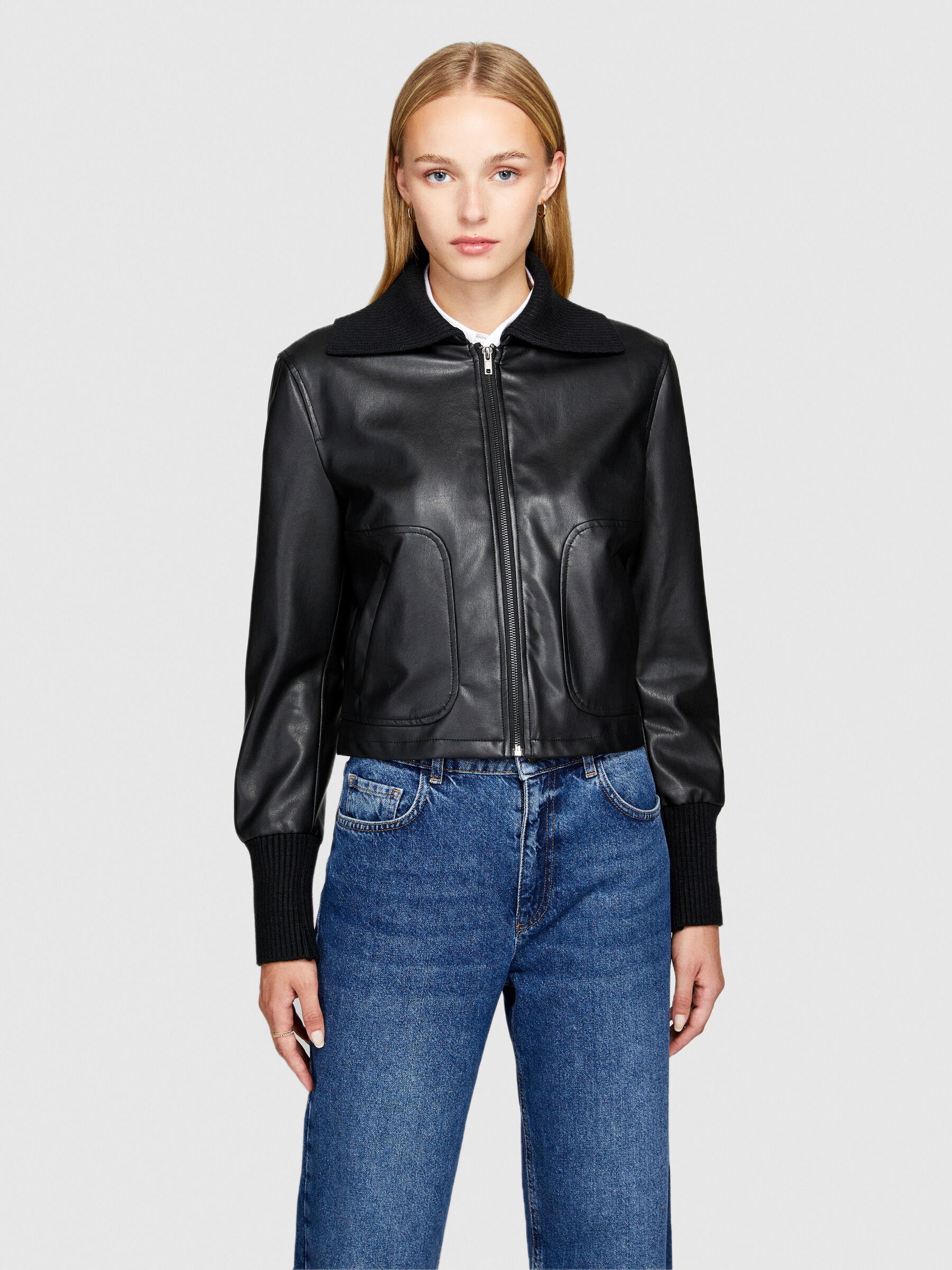 Giubbotto cropped on sale