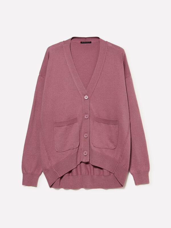 Cardigan viola over fit - cardigan da donna | Sisley