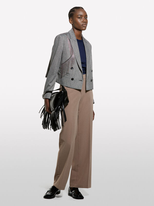 Maglia girocollo blu marino - maglie girocollo da donna | Sisley