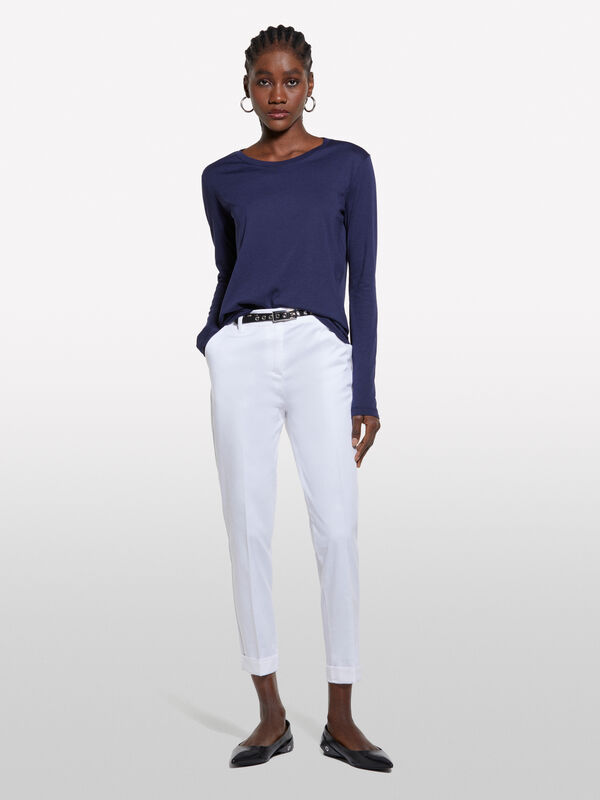 T-shirt a maniche lunghe blu - t-shirt a manica lunga da donna | Sisley