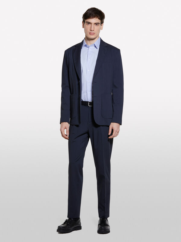 Pantaloni blu scuro - pantaloni slim da uomo | Sisley