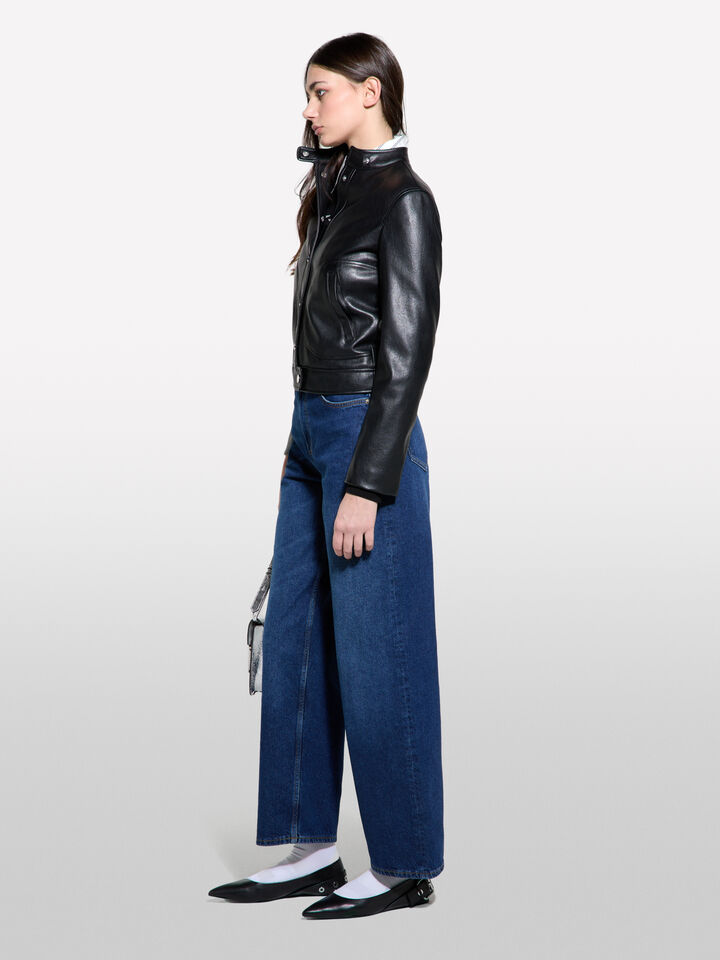 Regular Fit Giacca Sisley Biker Regular Fit, Nero Sisley