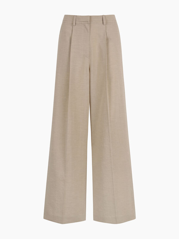 Pantaloni flare fit beige - sisley k pantaloni flare | Sisley K
