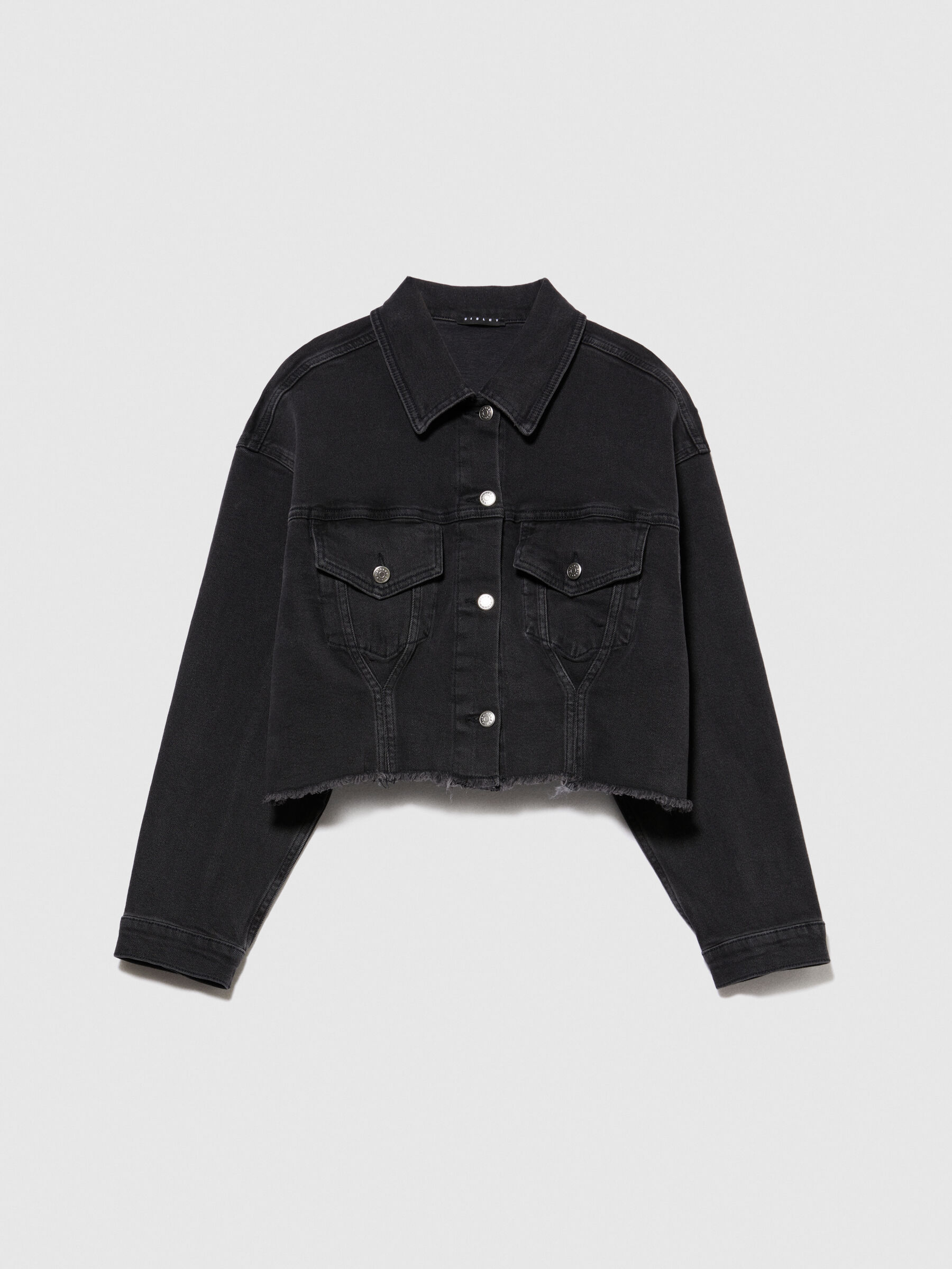 Giubbotto jeans hotsell nero donna