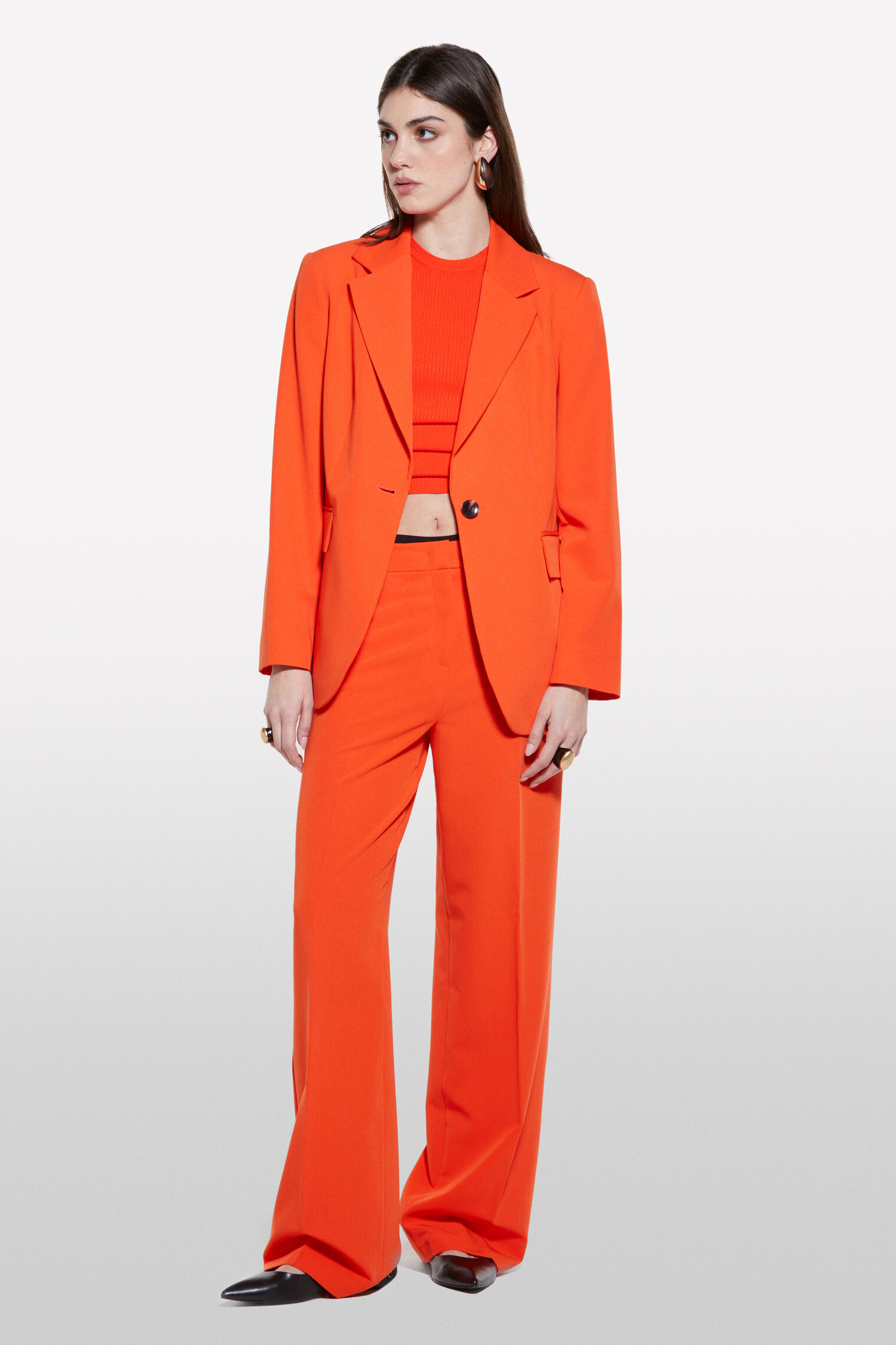 Blazer Abbigliamento Sisley On Line Blazer Regular Fit Arancione