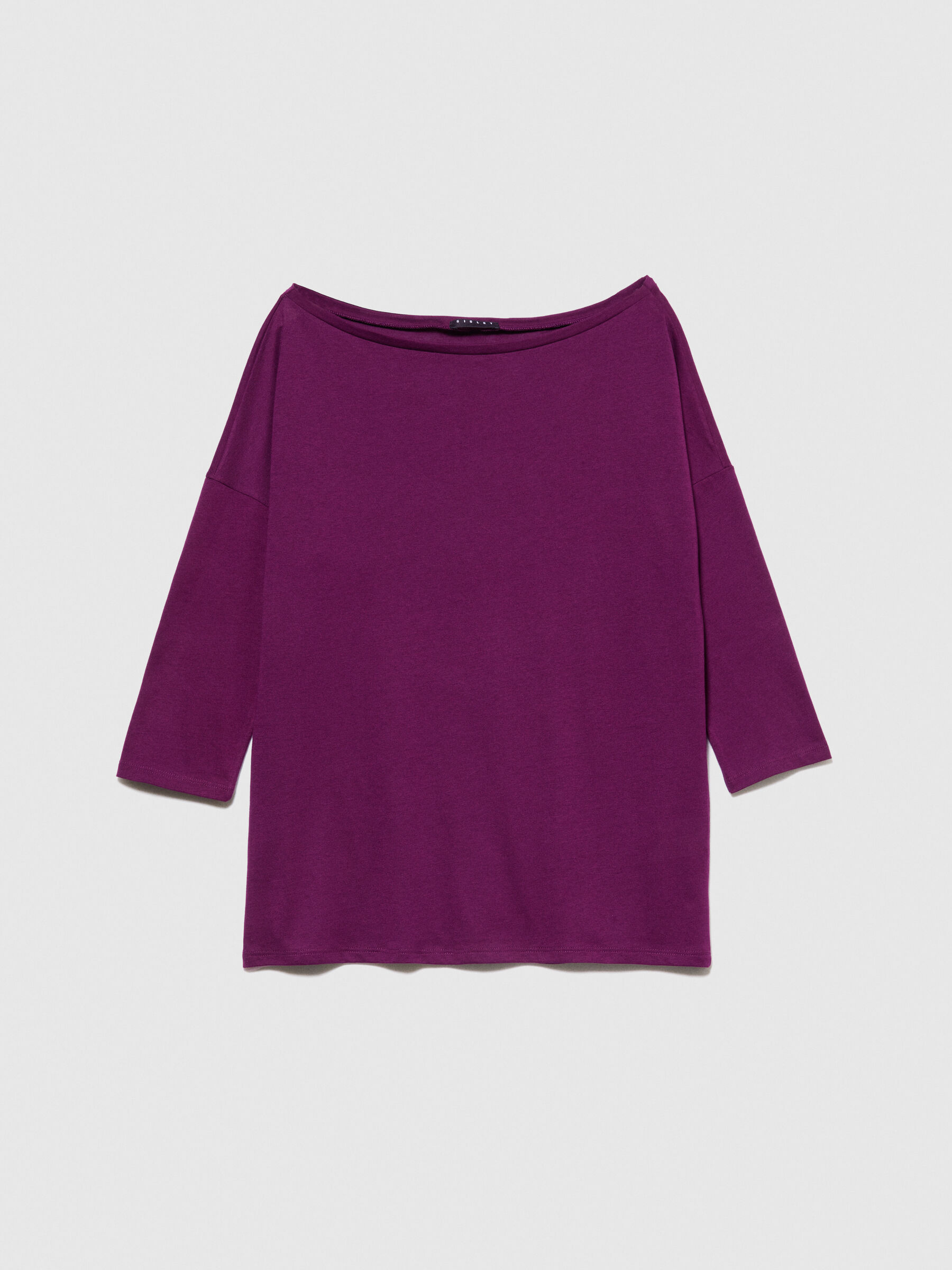 Magliette con scollo a barca top