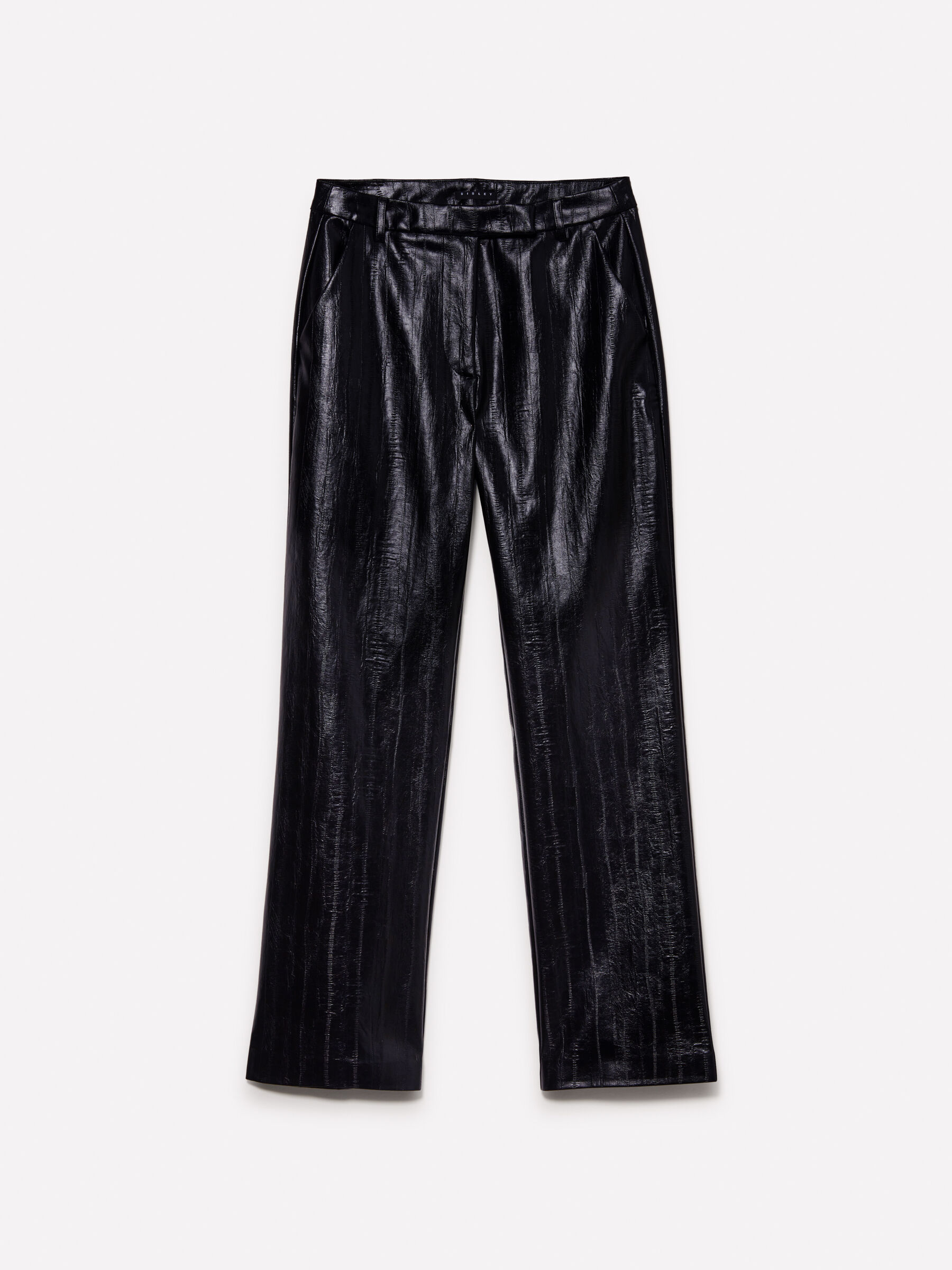 Pantaloni straight fit Nero Sisley