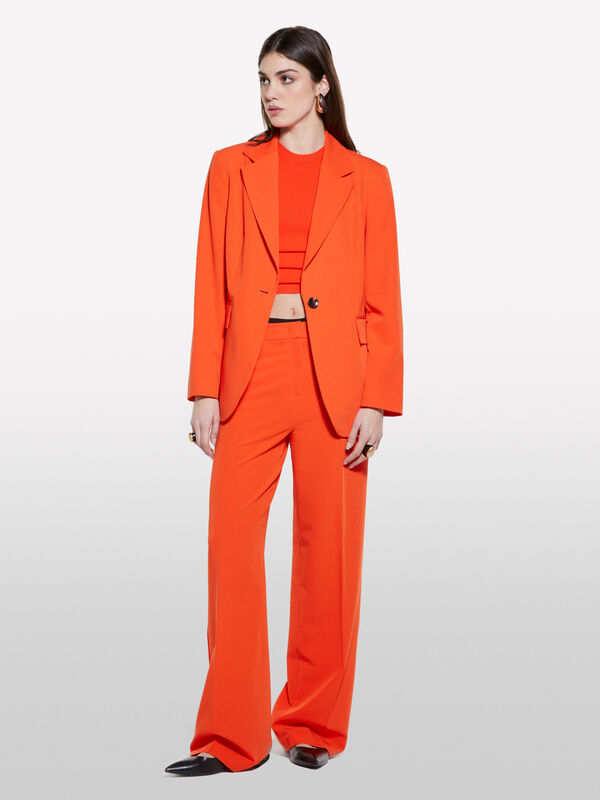 Blazer regular fit arancione - blazer da donna | Sisley