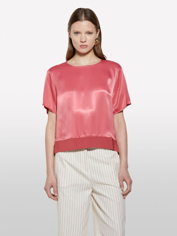 Blusa fard in raso - bluse da donna | Sisley