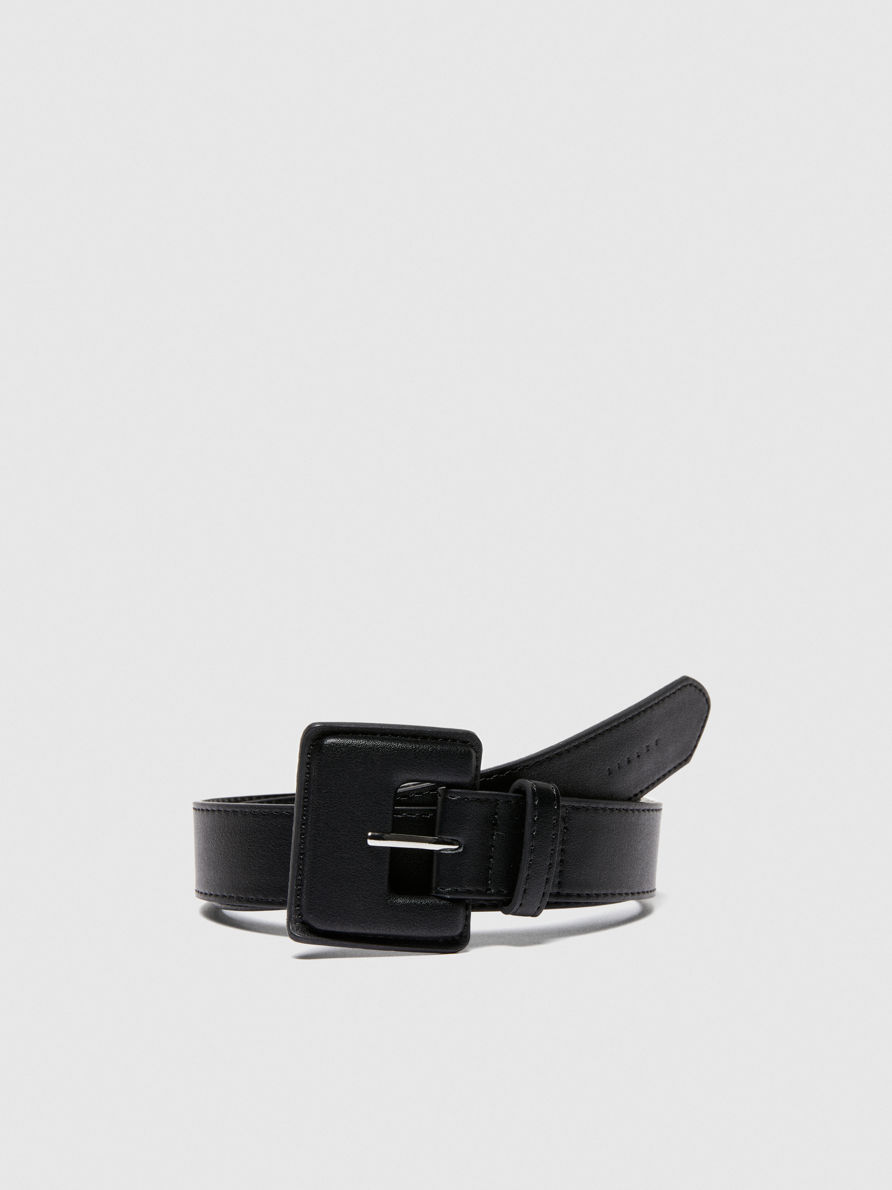 Sisley - Low-hanging Belt, Woman, Black, Size: M