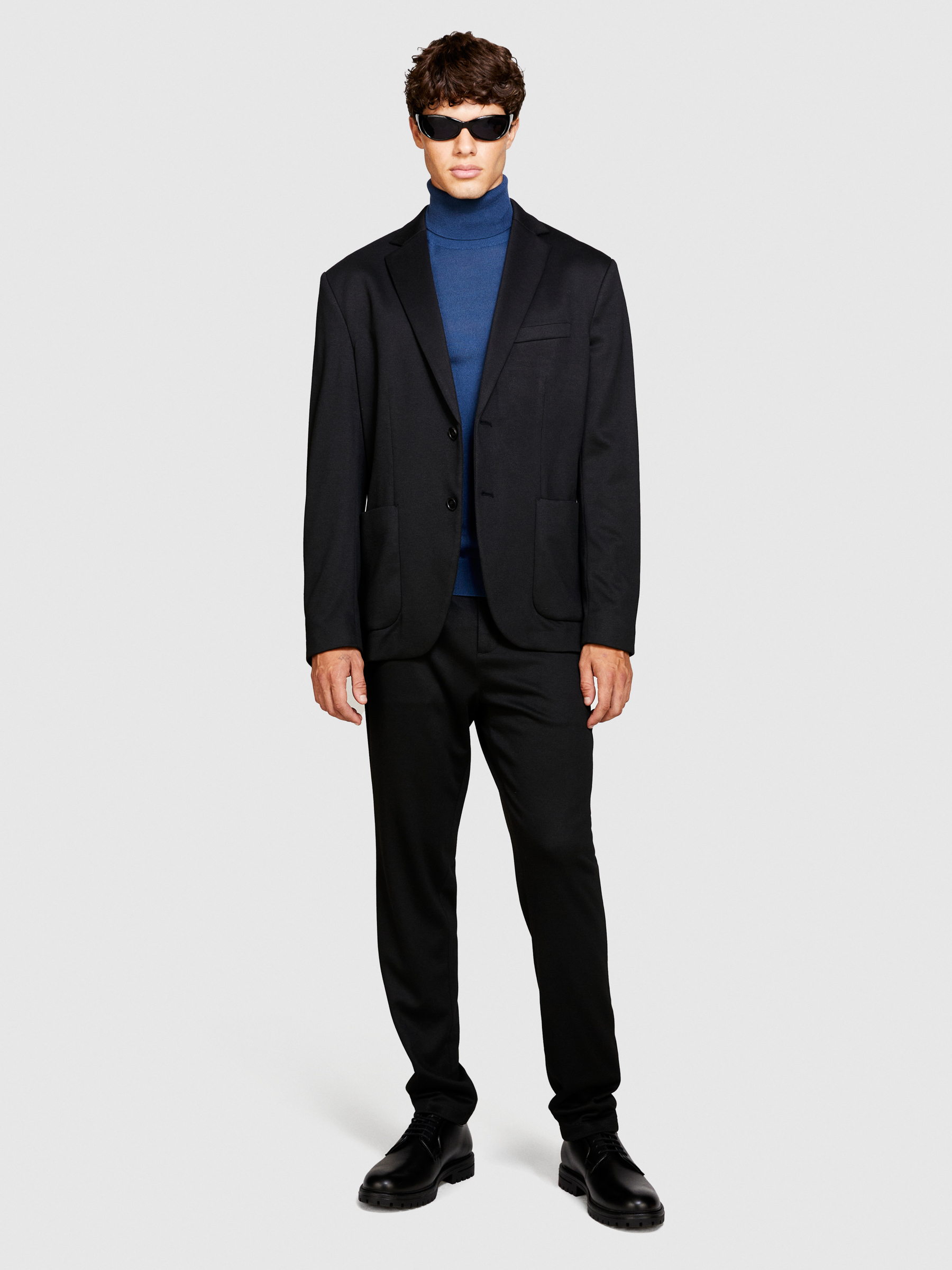 Sisley - Slim Comfort Fit Blazer, Man, Black, Size: 46