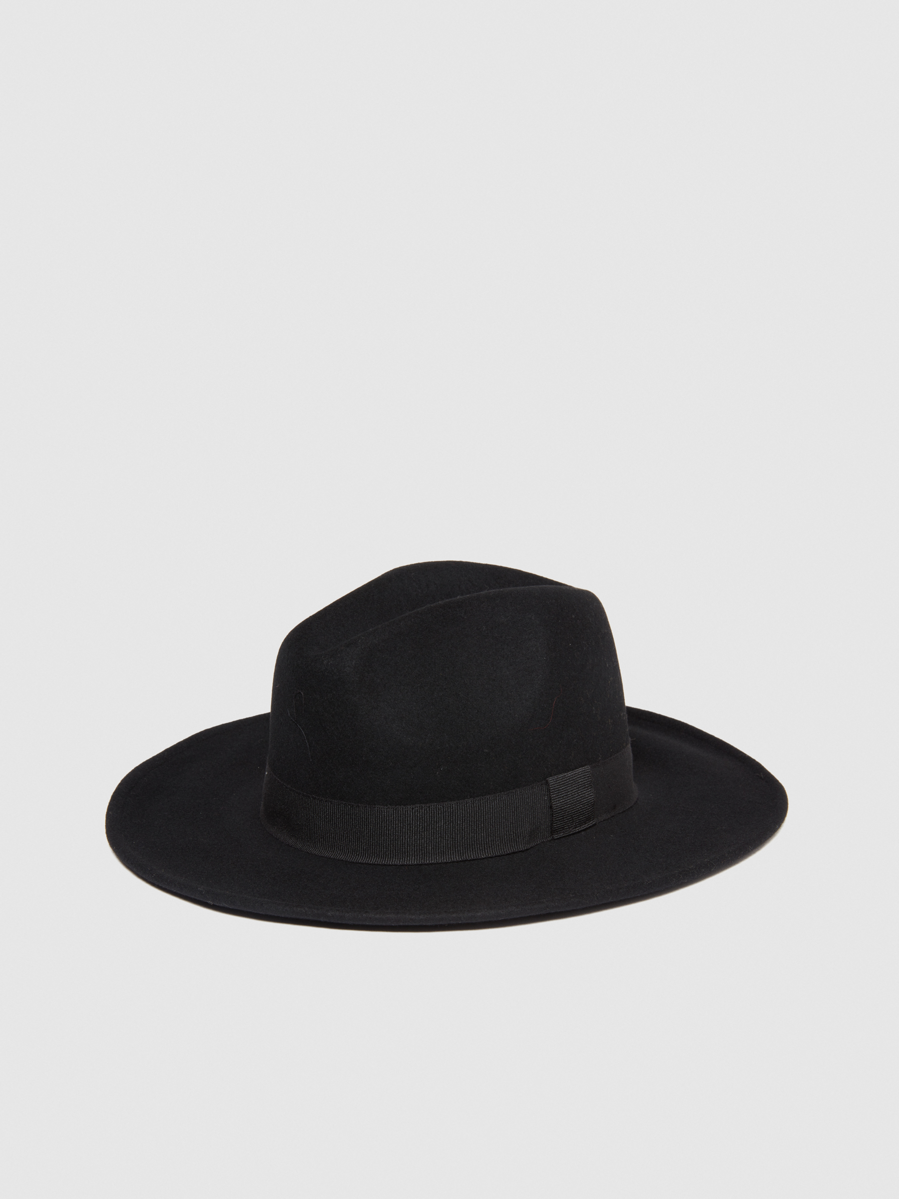 Sisley - Hat With Ribbon, Woman, Black, Size: S