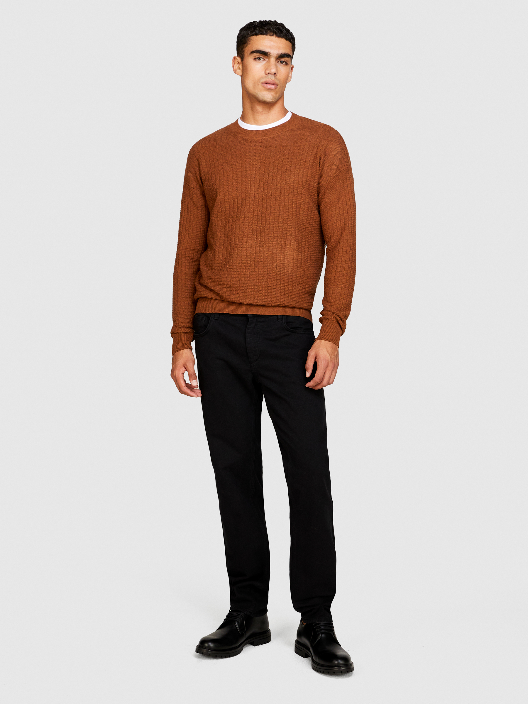 Sisley - Colorfed Slim Fit Stockholm Jeans, Man, Black, Size: 29