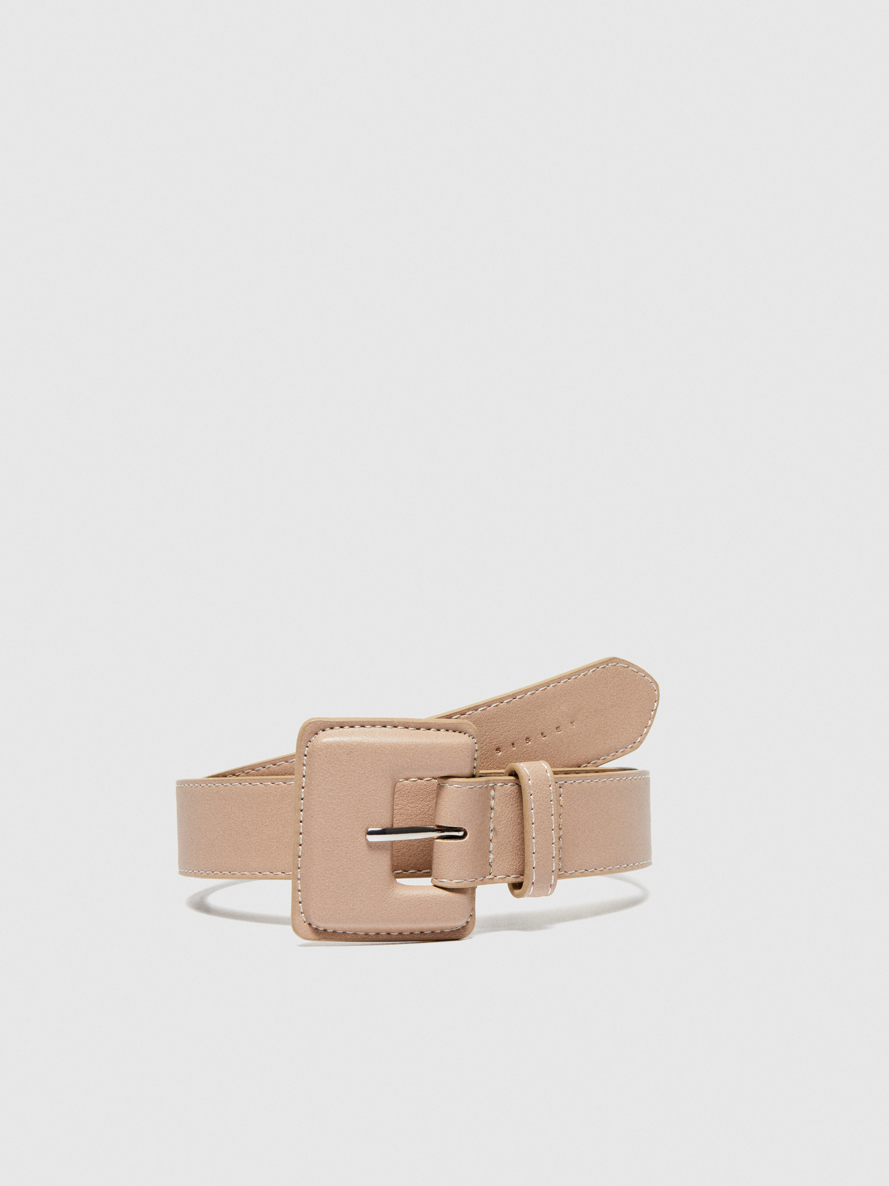 Sisley - Low-hanging Belt, Woman, Beige, Size: S