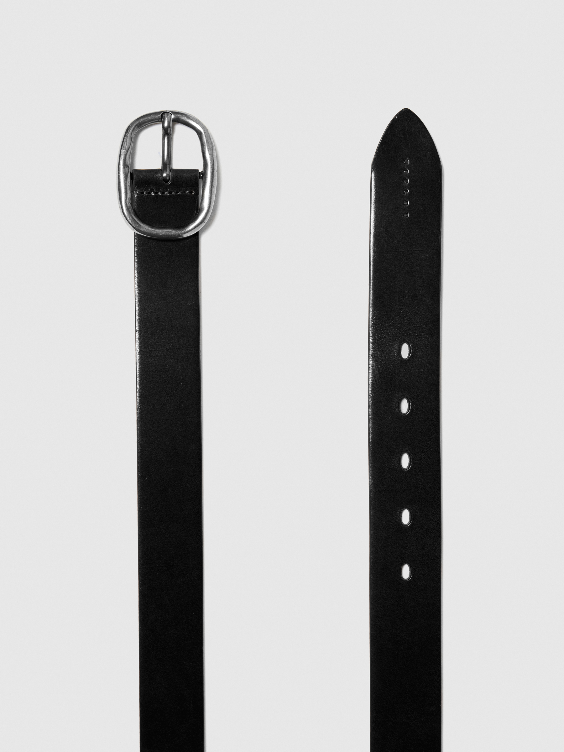 Sisley - Low-hanging Leather Belt, Woman, Black, Size: XS