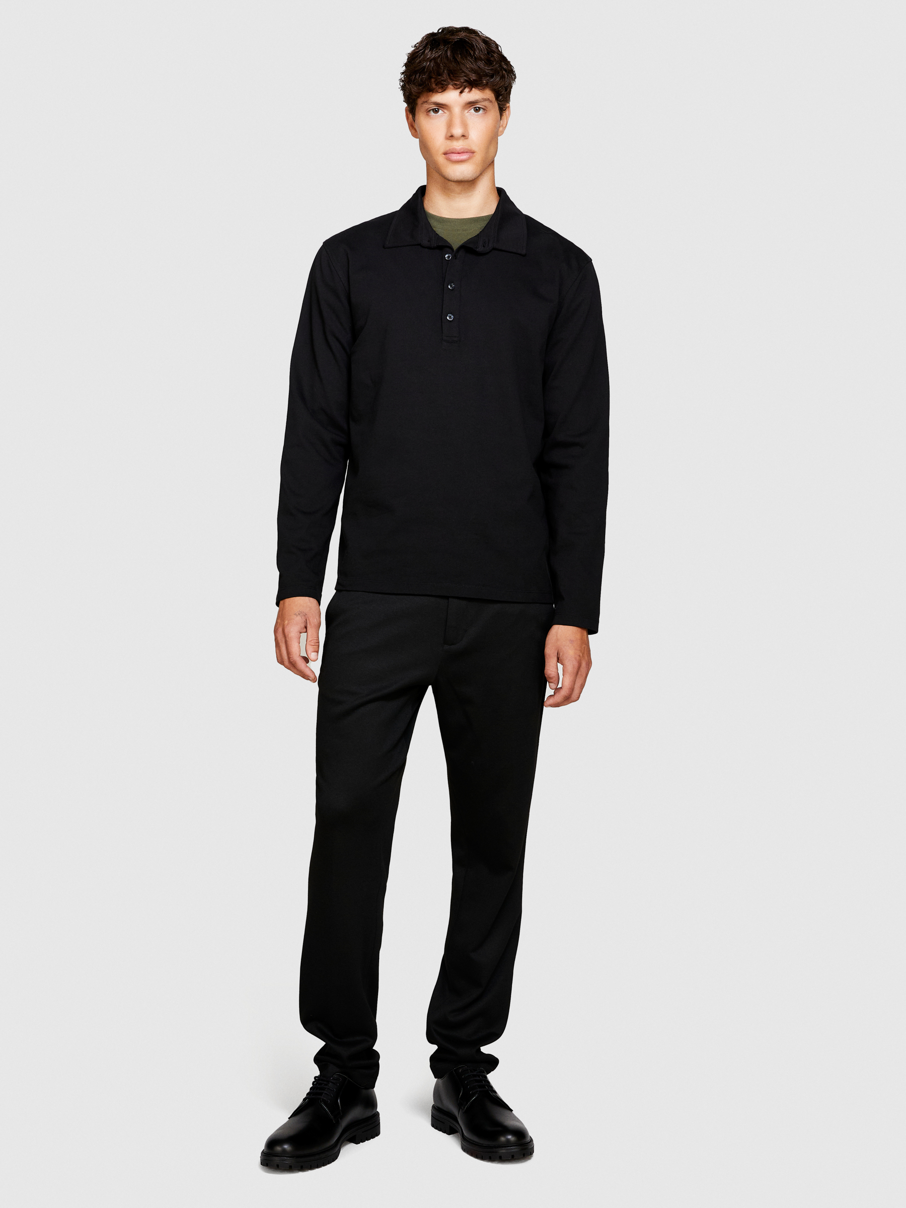 Sisley - Formal Pants, Man, Black, Size: 46