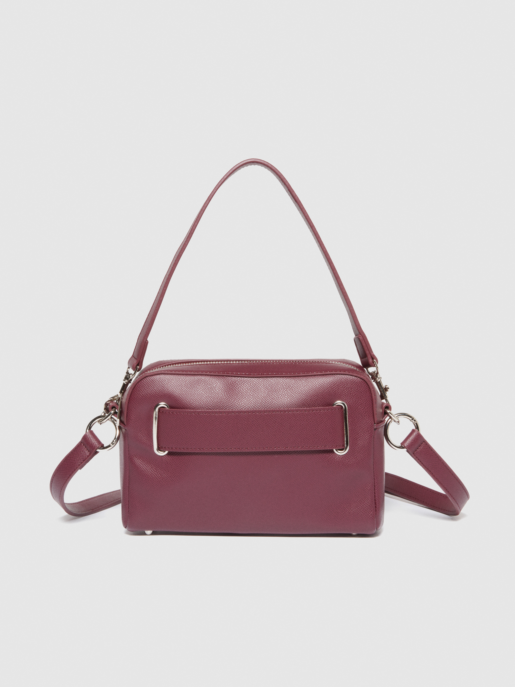 Sisley - Camera Bag With Shoulder Strap, Woman, Plum, Size: ST