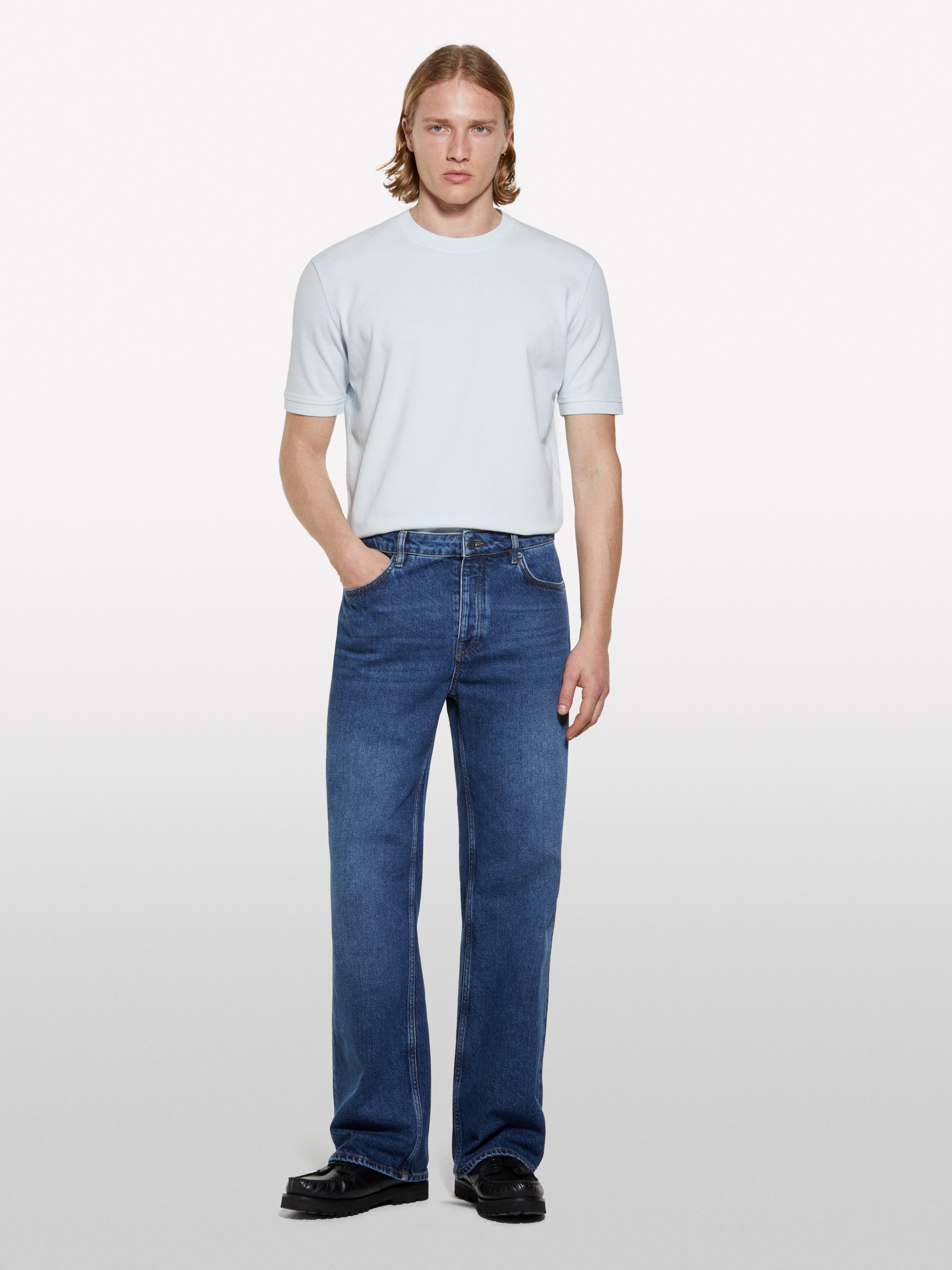 Sisley - Hellblaues Kurzarm-t-shirt, Mann, Hellblau, Größe: EL