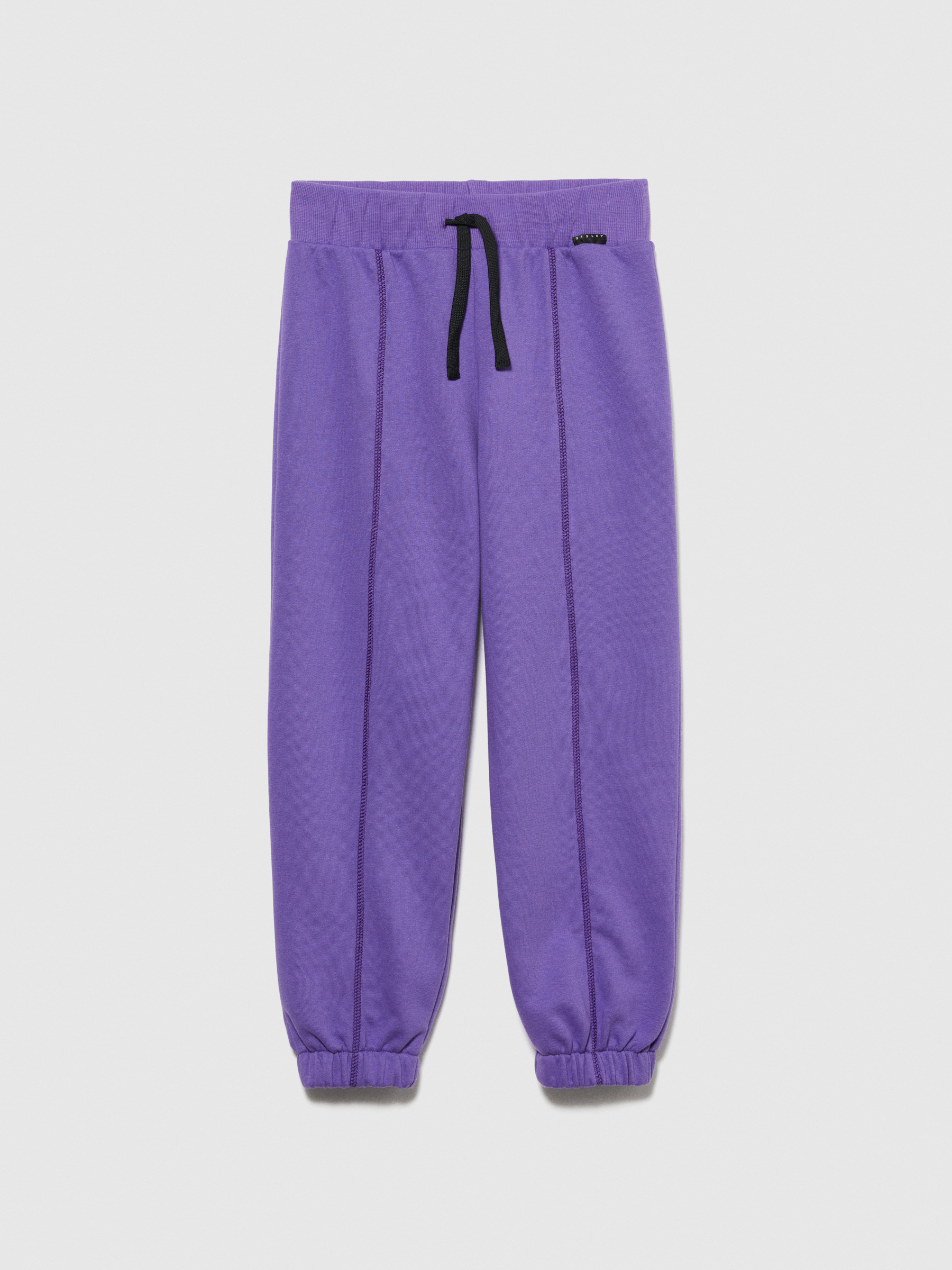 Sisley Young - Oversized Fit Joggers, Woman, Violet, Size: EL